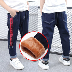 Kid’s velvet Thickening Cotton Warm Jeans