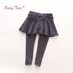 Girls Cotton Leggings Girl Skirt-pants