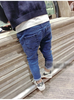 Kids Fashion Holes Casual Denim Jeans 2-7Y