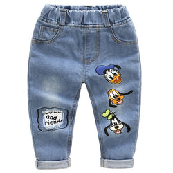 Brand Kids Cartoon Trousers Pant Fashion Jeans