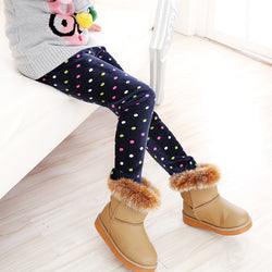Colorful Print Flower Butterfly Love Girls Pants