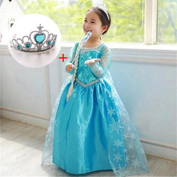 Fancy Baby Girl Princess Elsa Christmas Party Dress