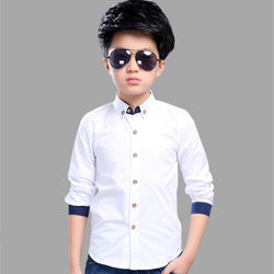 Teenage Boys Turn Down Collar Shirt