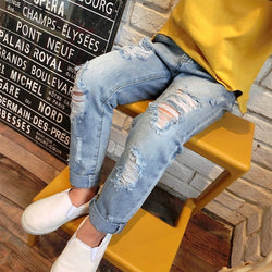 New Fashion Broken Hole Kids Jeans