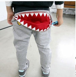 Kids Zipper Design Casual Harem Pants