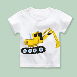Print Cartoon Kids Short Sleeve Cotton T shirts