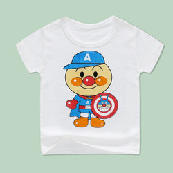 Print Cartoon Kids Short Sleeve Cotton T shirts