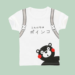 Print Cartoon Kids Short Sleeve Cotton T shirts