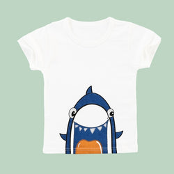 Print Cartoon Kids Short Sleeve Cotton T shirts