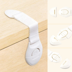 10Pcs/lot Baby Safety Protector Child Cabinet locking Plastic Lock Protection