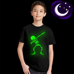 Glow In Darkness Dabbing Skull Cool T Shirt