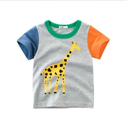 Summer Cotton Dinosaur Short Sleeve T-shirt