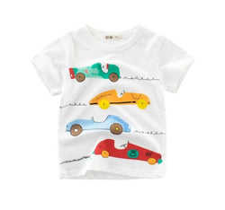 Summer Cotton Dinosaur Short Sleeve T-shirt