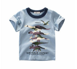 Summer Cotton Dinosaur Short Sleeve T-shirt
