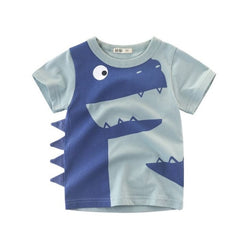 Summer Cotton Dinosaur Short Sleeve T-shirt