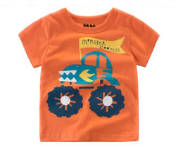 Summer Cotton Dinosaur Short Sleeve T-shirt