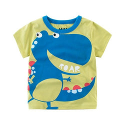 Summer Cotton Dinosaur Short Sleeve T-shirt