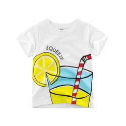 Summer Cotton Dinosaur Short Sleeve T-shirt