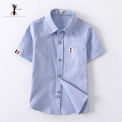 Short Sleeve Solid color Boys Shirts